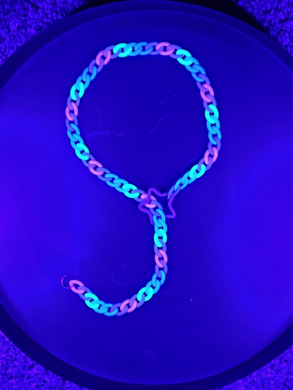 rainbow Rave lariat drop star necklace custom bundles kandi link Trapper Keeper